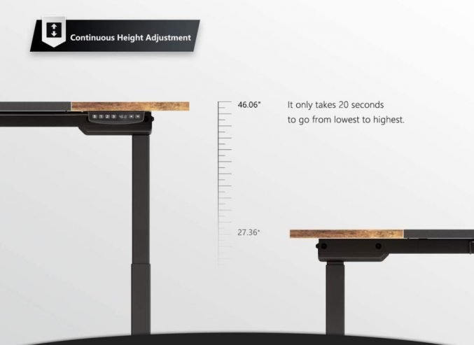 Height Adjustable Electric Standing Desk with Keyboard Tray